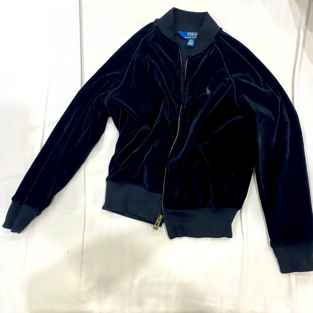 Girls Size 8-10 Medium Velour jogging suit worn a couple of times